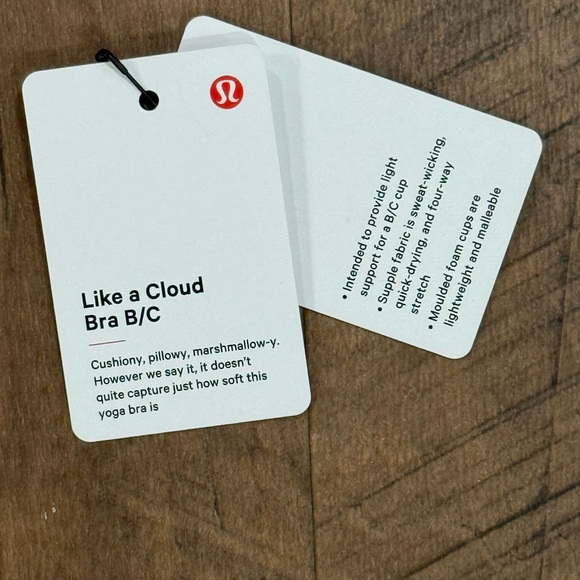 Lululemon Like a Cloud Bra B/C Adjustable Strap Seamless Bra - Bone Size 8 - Picture 9 of 10